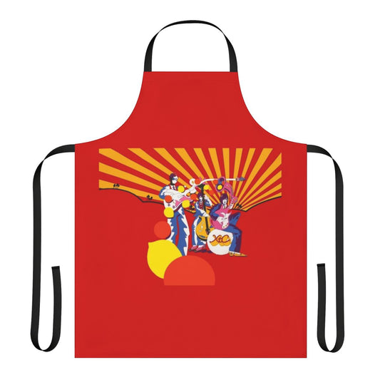 Orange and lemon patterned apron for cooking and kitchen use