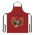 Claire Redfield Resident Evil gaming apron with "Let Me Live" text
