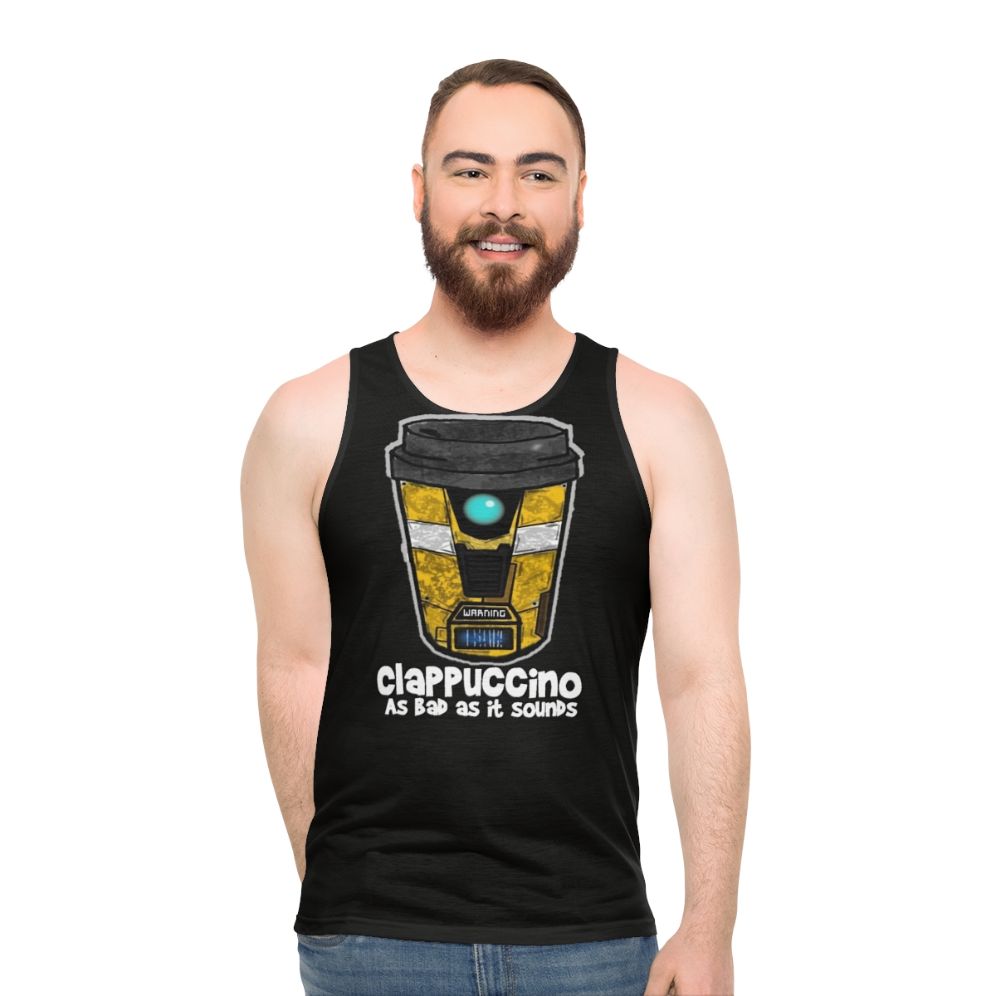 Claptrap inspired unisex tank top for Borderlands fans