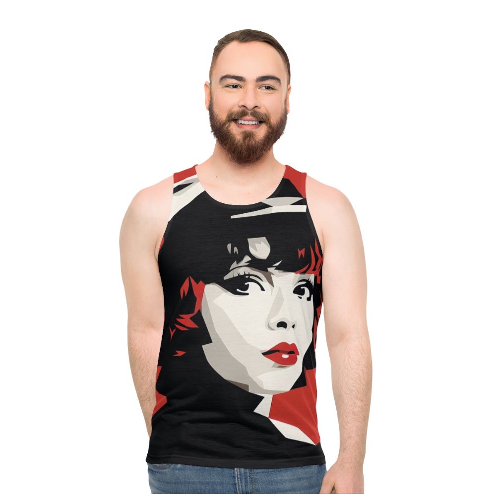 Minimalist Clara Bow Unisex Tank Top