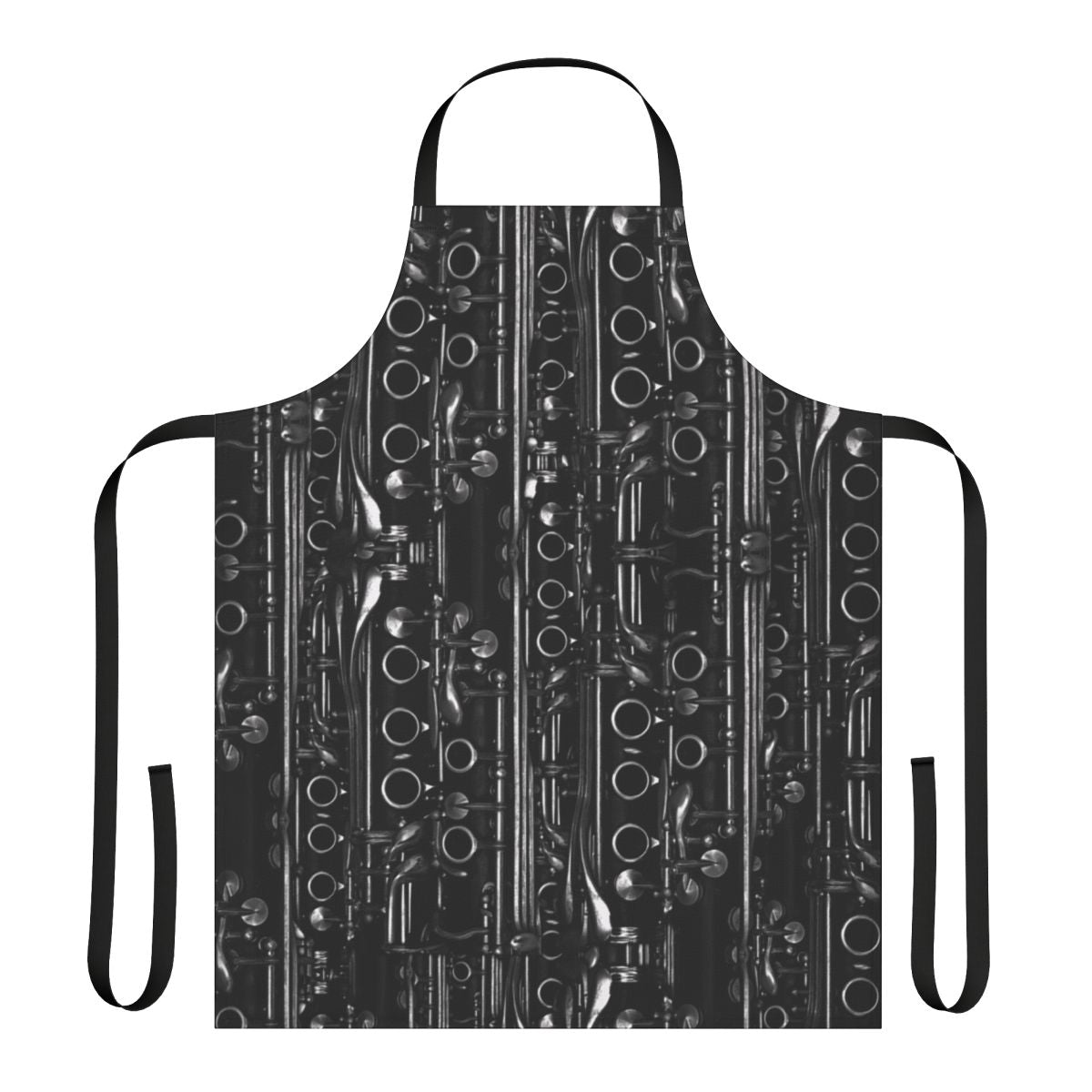 Clarinets All-Over Print Apron with Woodwind Instrument Design