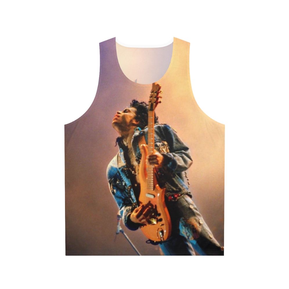 Classic 80s concert unisex tank top featuring Prince and the Revolution