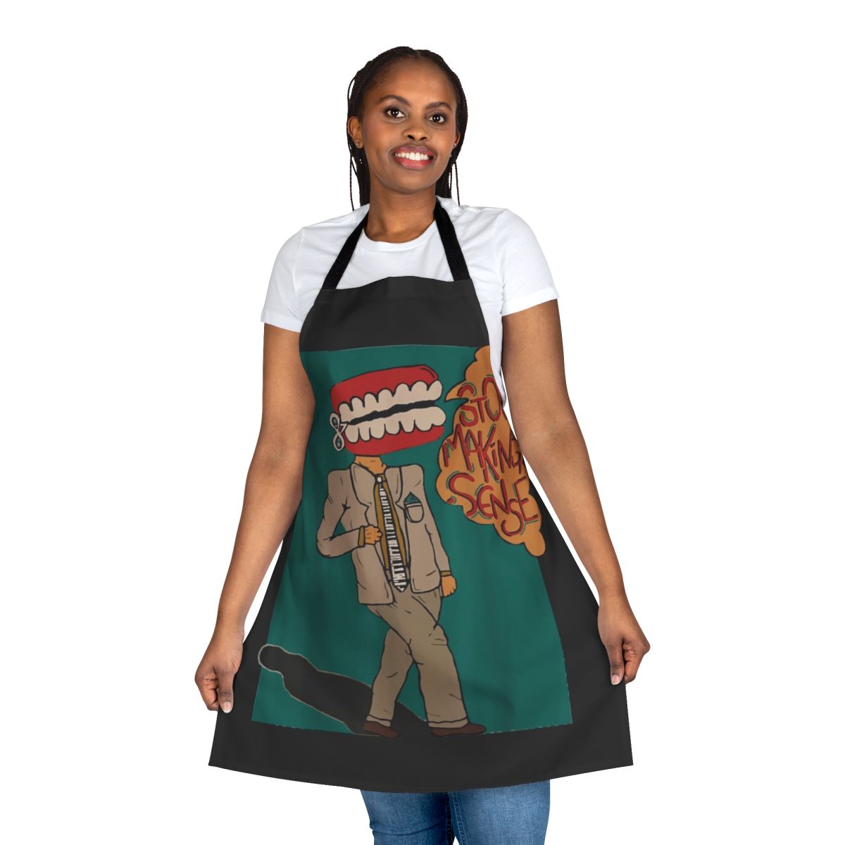 Vintage-style Talking Heads 'Stop Making Sense' inspired apron