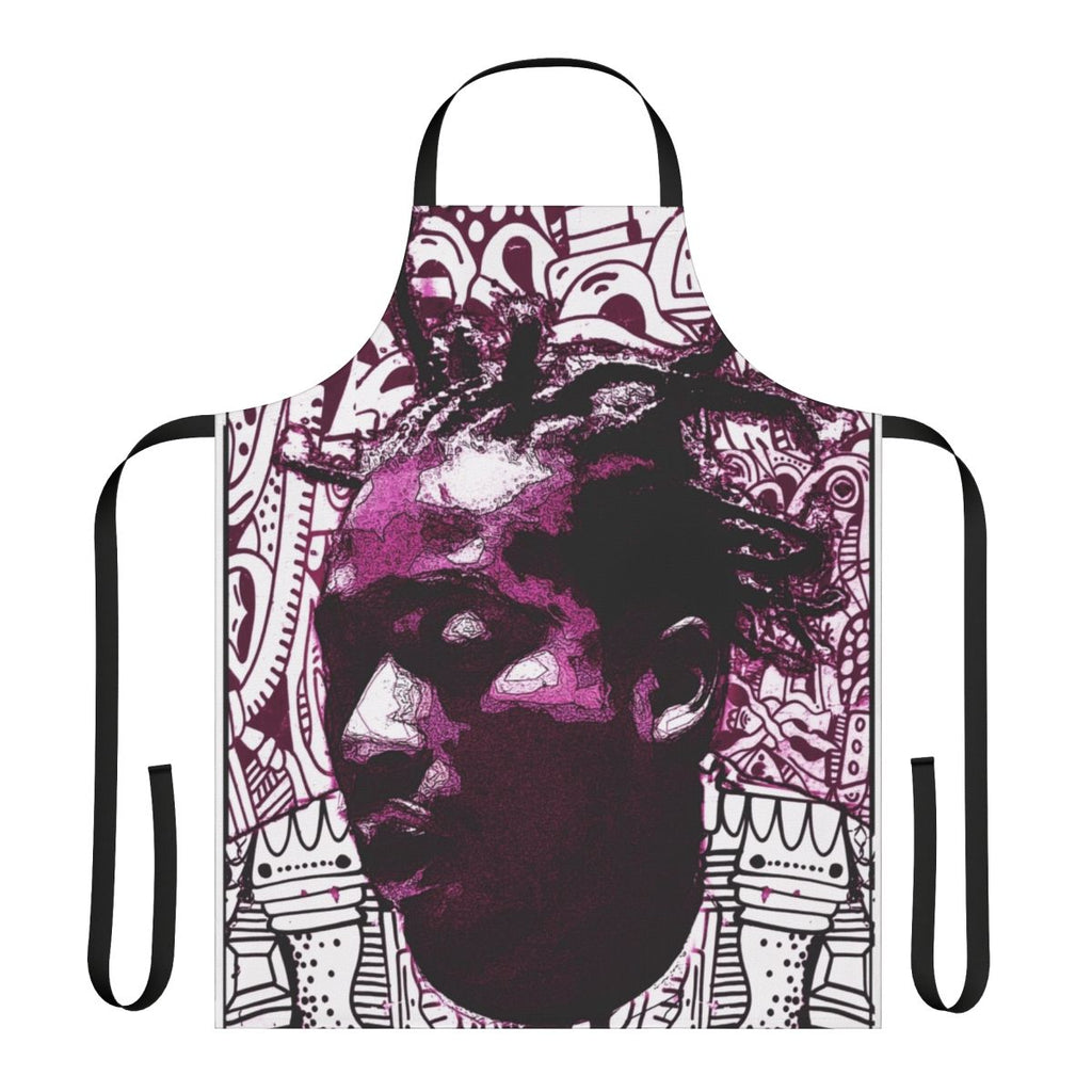 Classic 90s hip hop graffiti-style apron