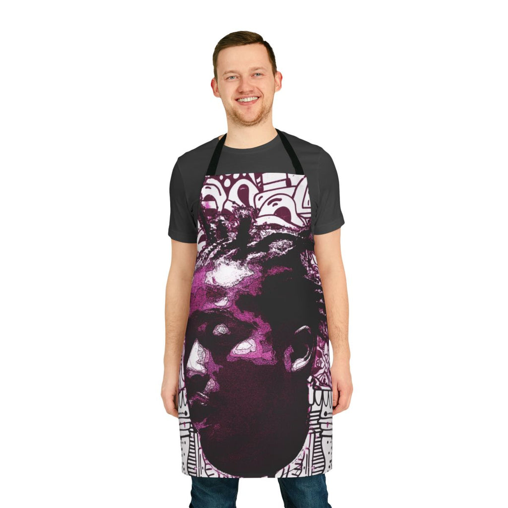 Classic 90s hip hop graffiti-style apron
