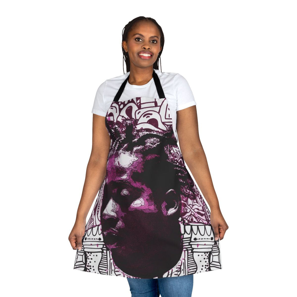 Classic 90s hip hop graffiti-style apron