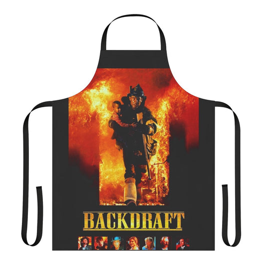 Classic 90s movie-inspired apron featuring Robert De Niro from the 1991 film Backdraft