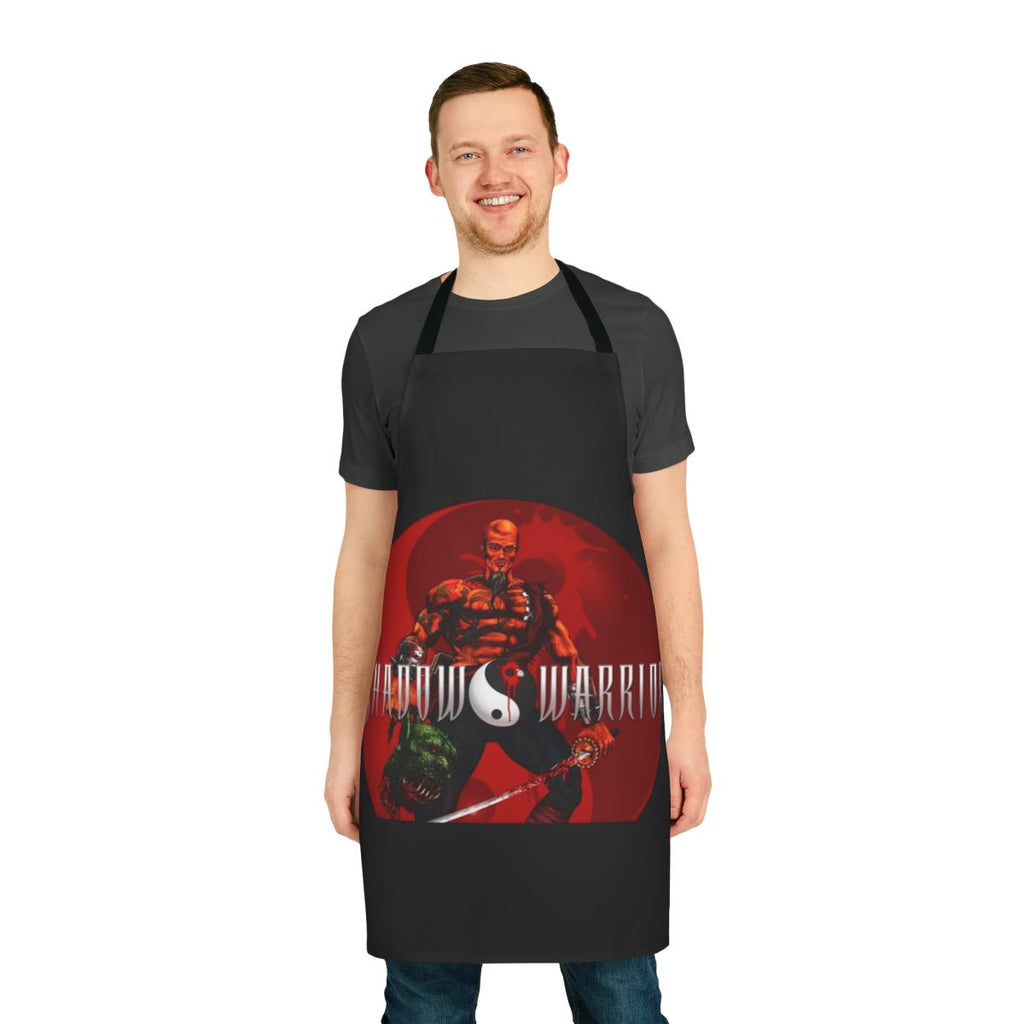 Shadow Warrior inspired apron featuring the classic Build Engine 3D game style