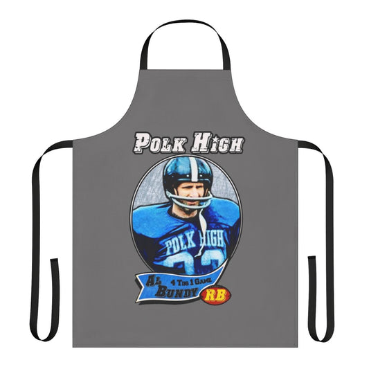 Classic Al Bundy-Inspired Football Apron with Polk High Panthers Logo