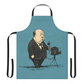 Alfred Hitchcock illustration printed on a high-quality apron