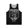 Classic BB King Signature Legends Never Die Unisex Tank Top