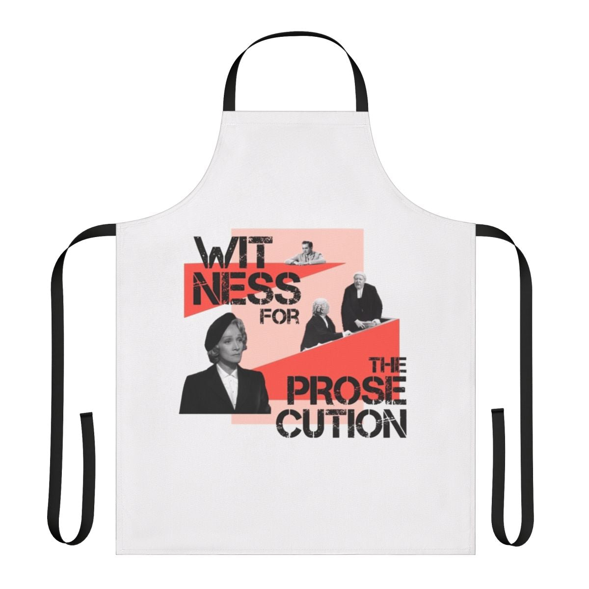 Apron inspired by the classic Billy Wilder film Witness for the Prosecution