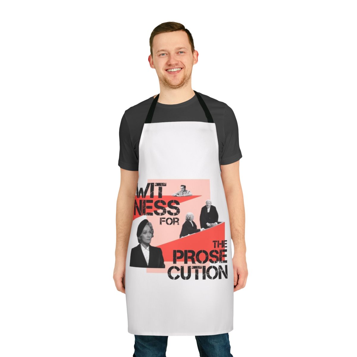 Apron inspired by the classic Billy Wilder film Witness for the Prosecution