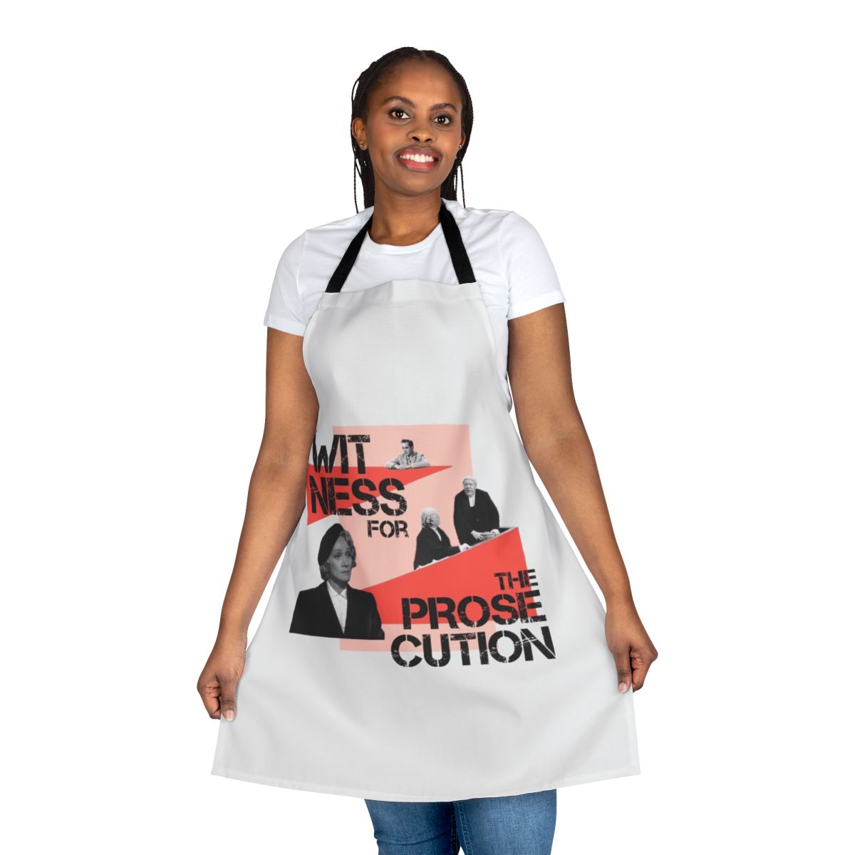 Apron inspired by the classic Billy Wilder film Witness for the Prosecution