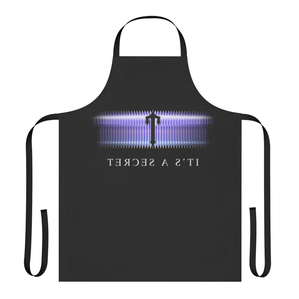 "Black apron featuring Trapstar inspired graphics and branding"