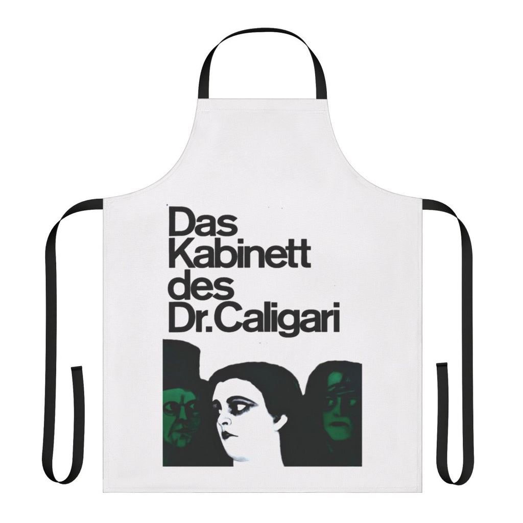 Vintage-style apron featuring the iconic movie poster for the classic silent film "The Cabinet of Dr. Caligari" with Conrad Veidt.