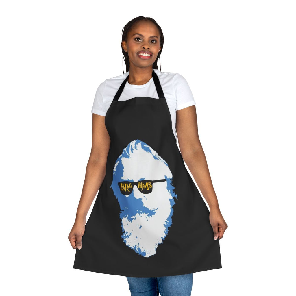 Brahms-inspired classical music apron for cooking and baking