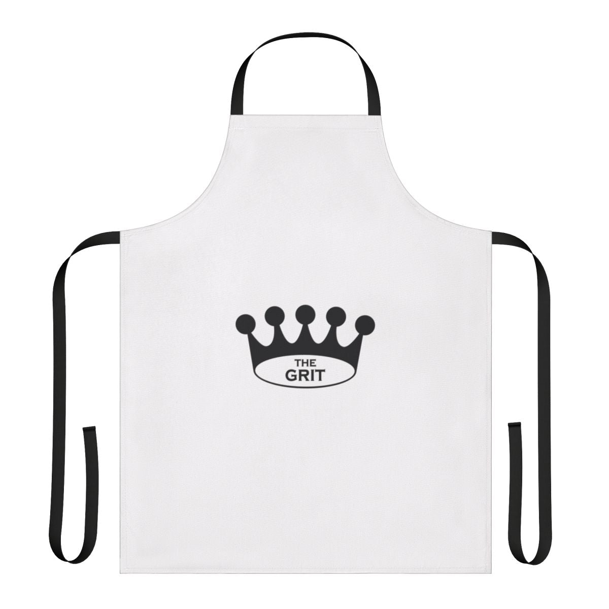 Classic crown-shaped apron for use in the kitchen or restaurant