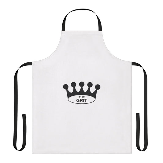 Classic crown-shaped apron for use in the kitchen or restaurant