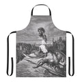 Apron featuring the biblical story of David and Goliath, inspired by the classic artwork of Gustave Dore.