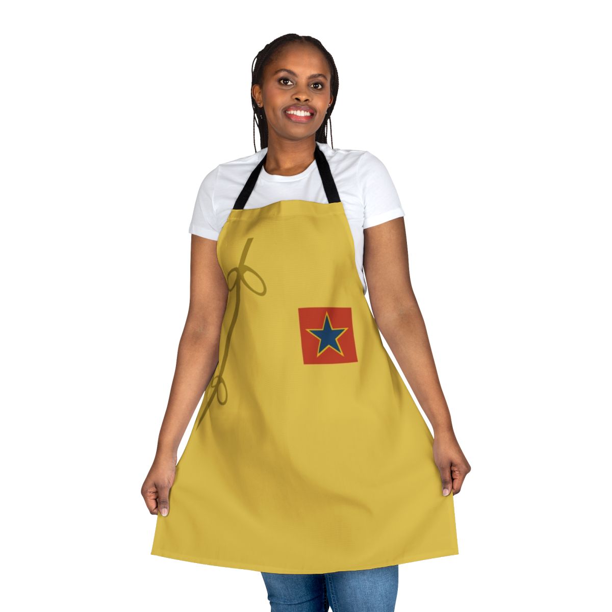 Classic Doctor Who inspired apron featuring the character Adric