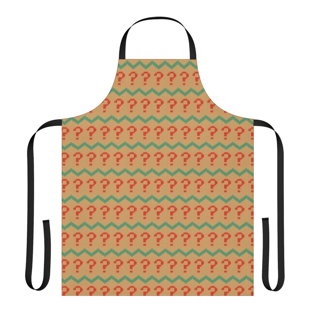 Classic 7th Doctor Doctor Who inspired jumper pattern printed on an apron