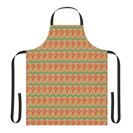 Classic 7th Doctor Doctor Who inspired jumper pattern printed on an apron