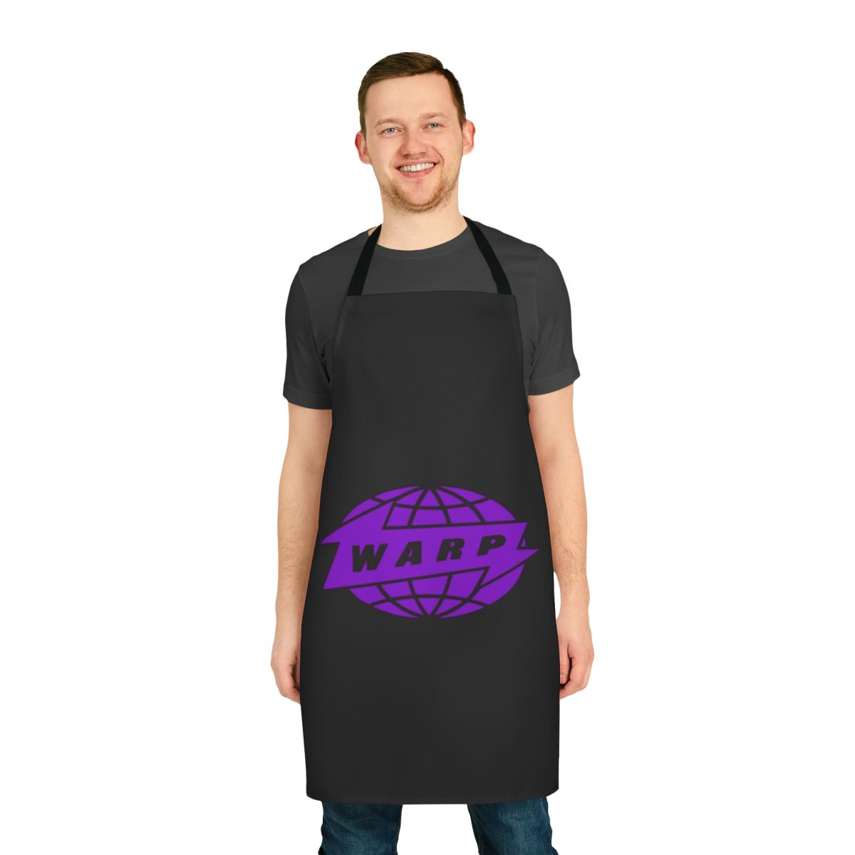 Durable, high-quality apron featuring classic electronic music imagery and designs.