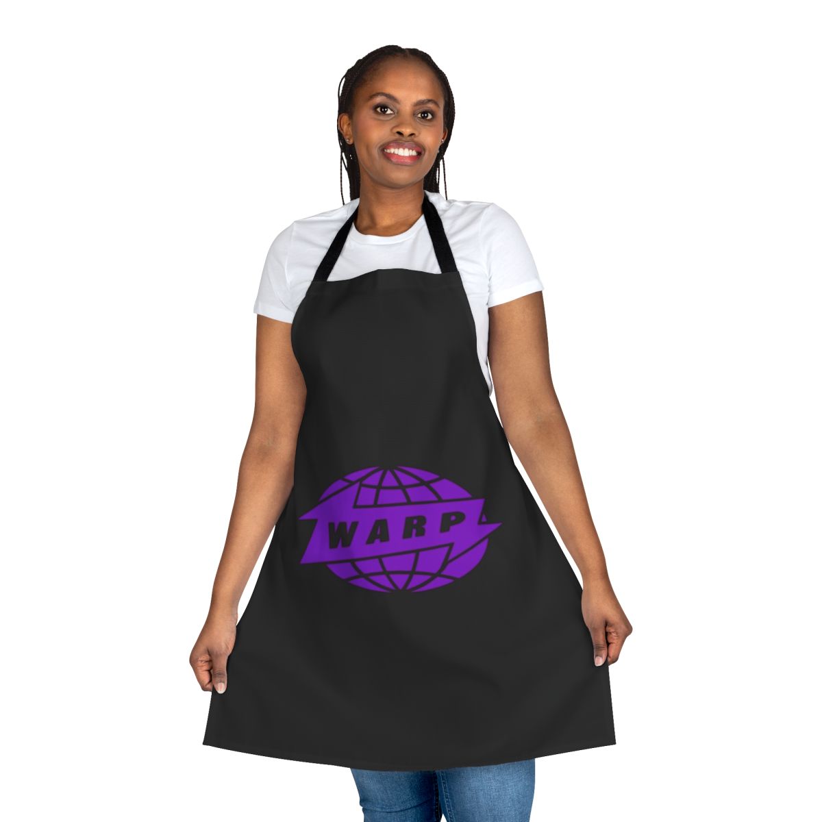 Durable, high-quality apron featuring classic electronic music imagery and designs.