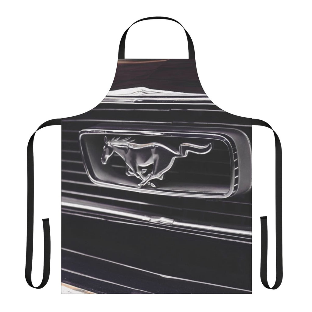 Ford Mustang inspired apron featuring the iconic Mustang logo