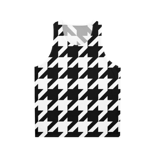 Classic houndstooth unisex tank top