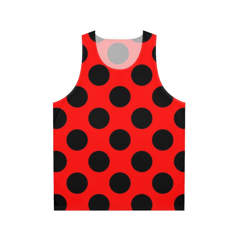 Classic lady bug polka dot unisex tank top