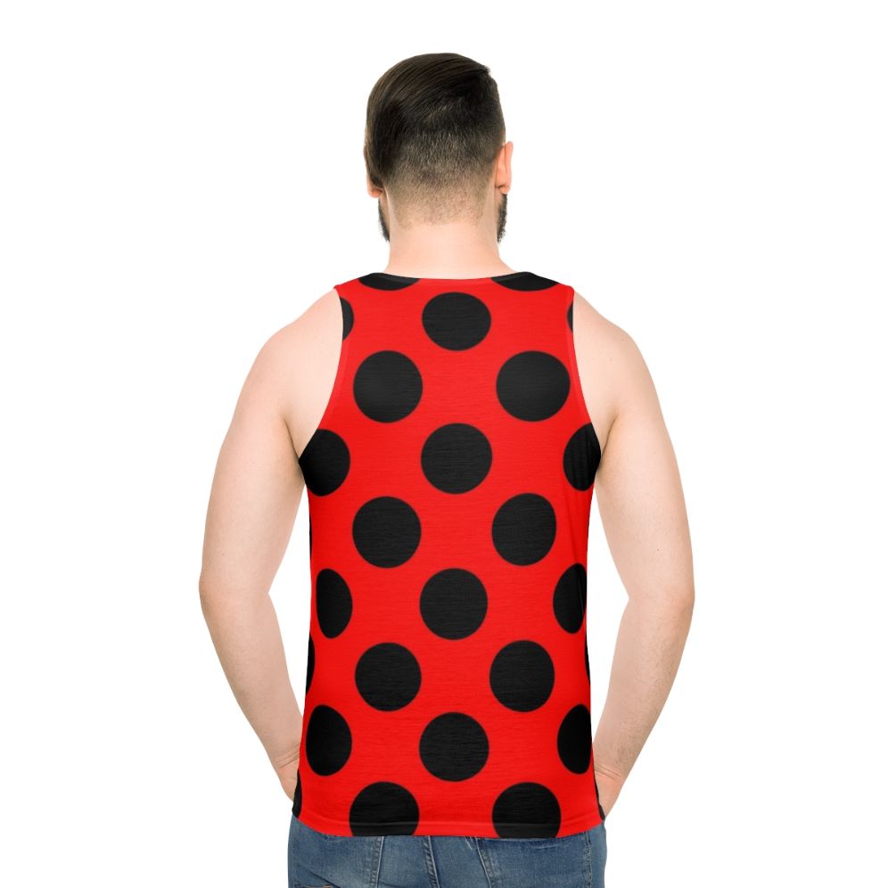 Classic lady bug polka dot unisex tank top