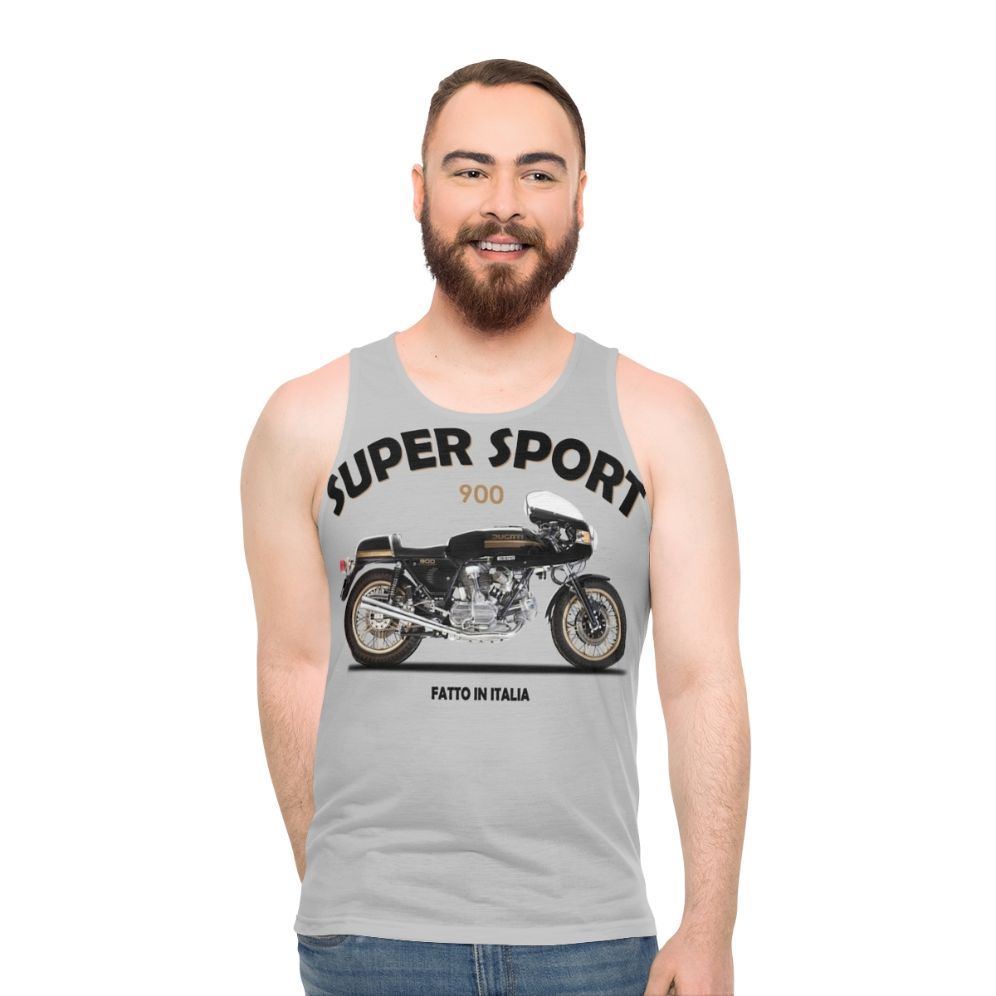 Classic motorcycle unisex tank top