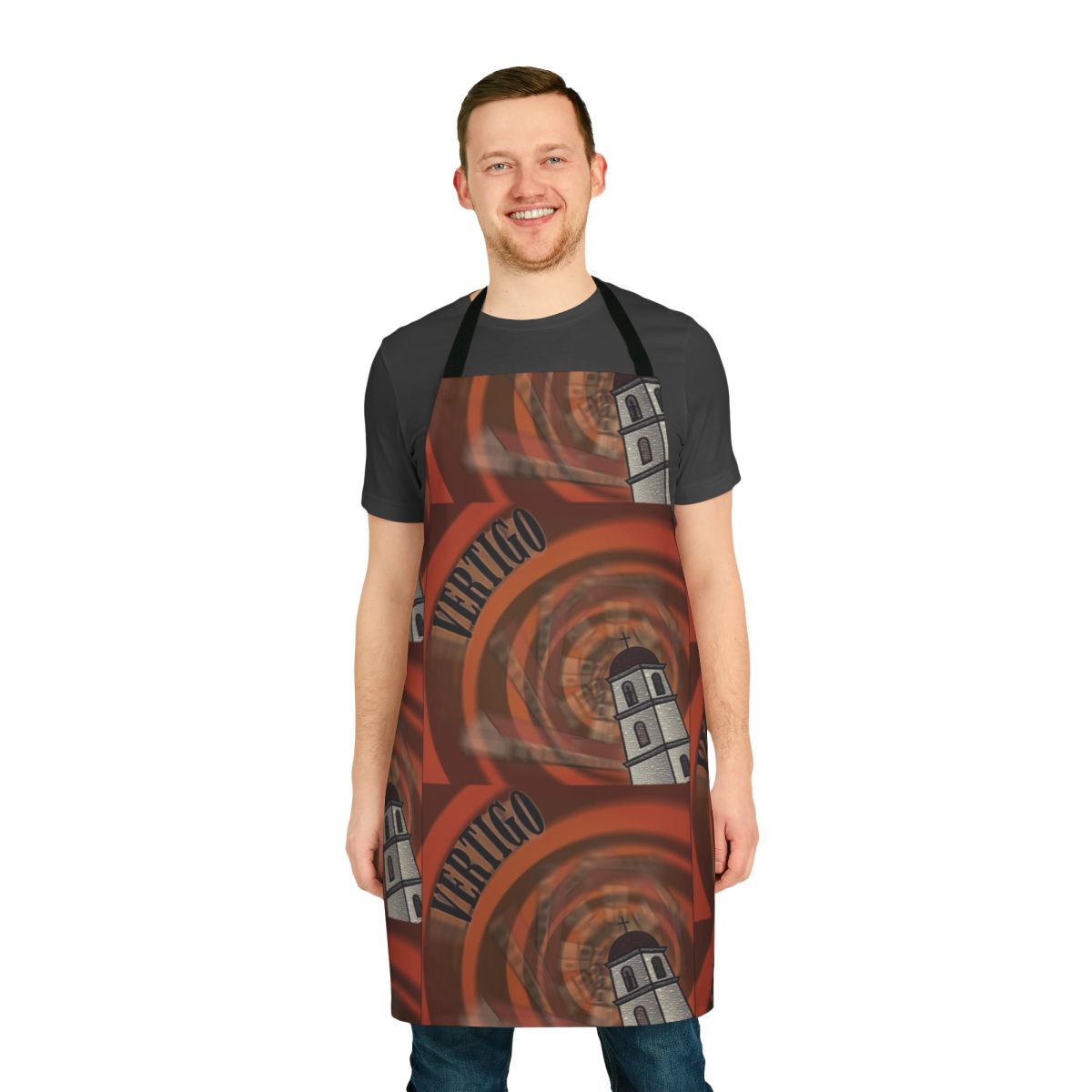 Apron featuring the iconic poster art from Alfred Hitchcock's classic film Vertigo