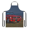 Classic 1966 Ford Mustang Convertible Apron with Vintage Red Design