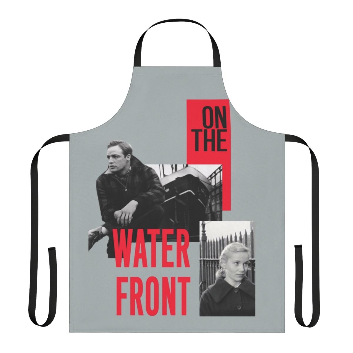 Apron featuring an iconic scene from the classic American crime drama "On The Waterfront" starring Marlon Brando