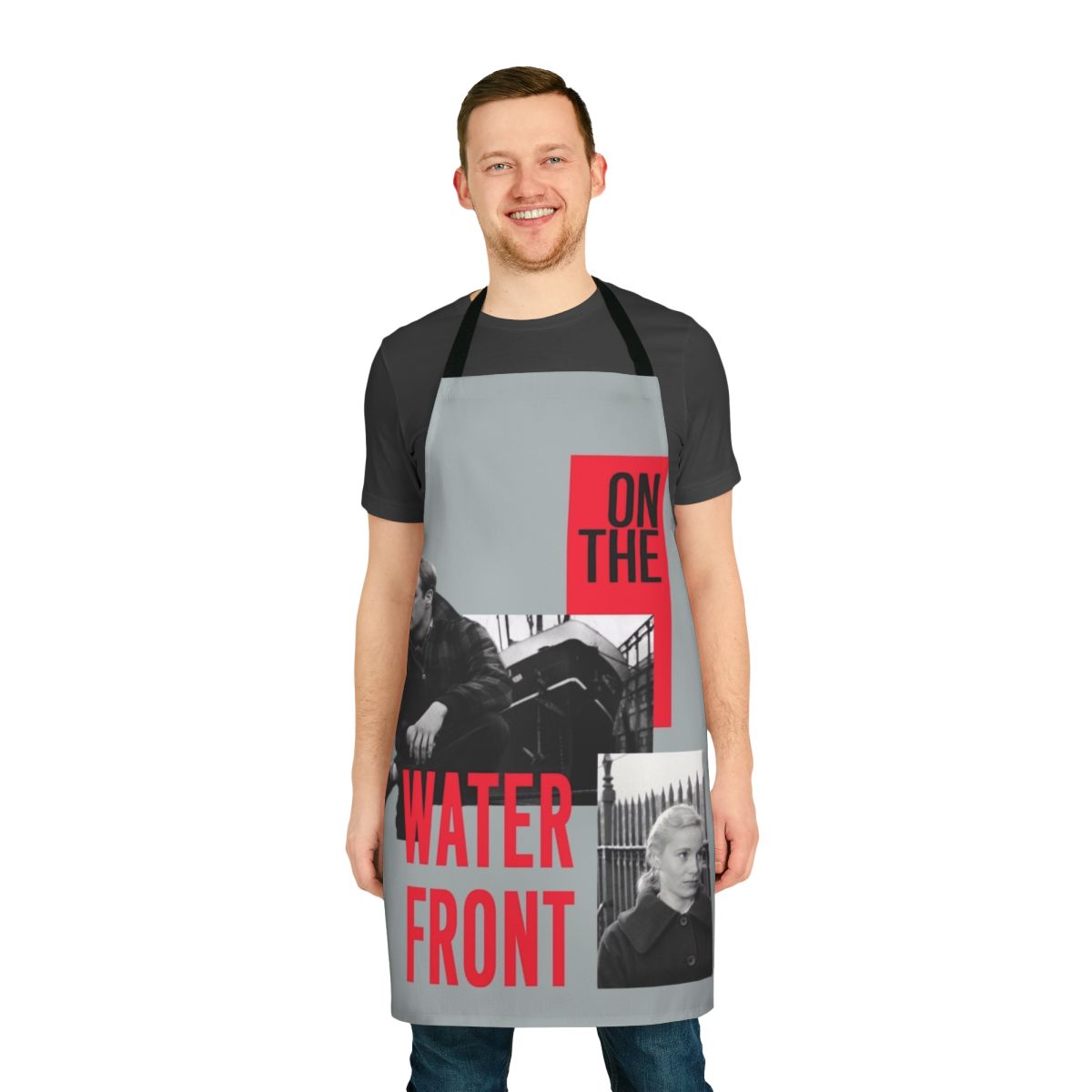 Apron featuring an iconic scene from the classic American crime drama "On The Waterfront" starring Marlon Brando