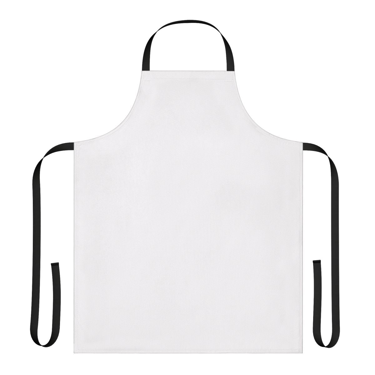 Plain white apron for home cooking and baking