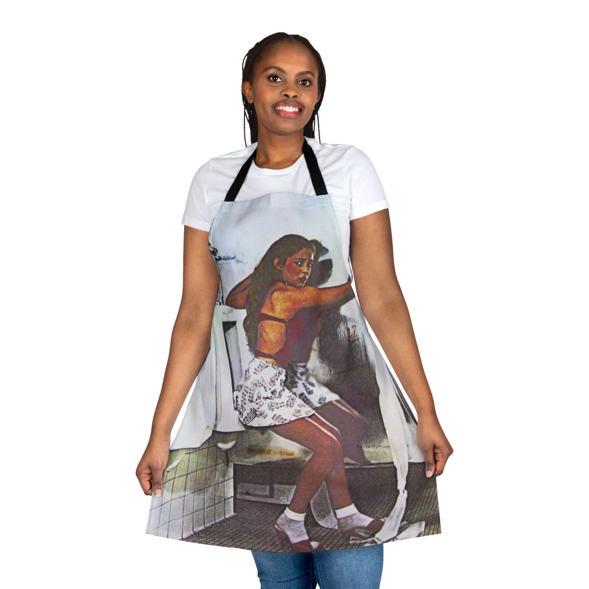 Classic rock inspired 'Head Games' design printed on a high-quality apron