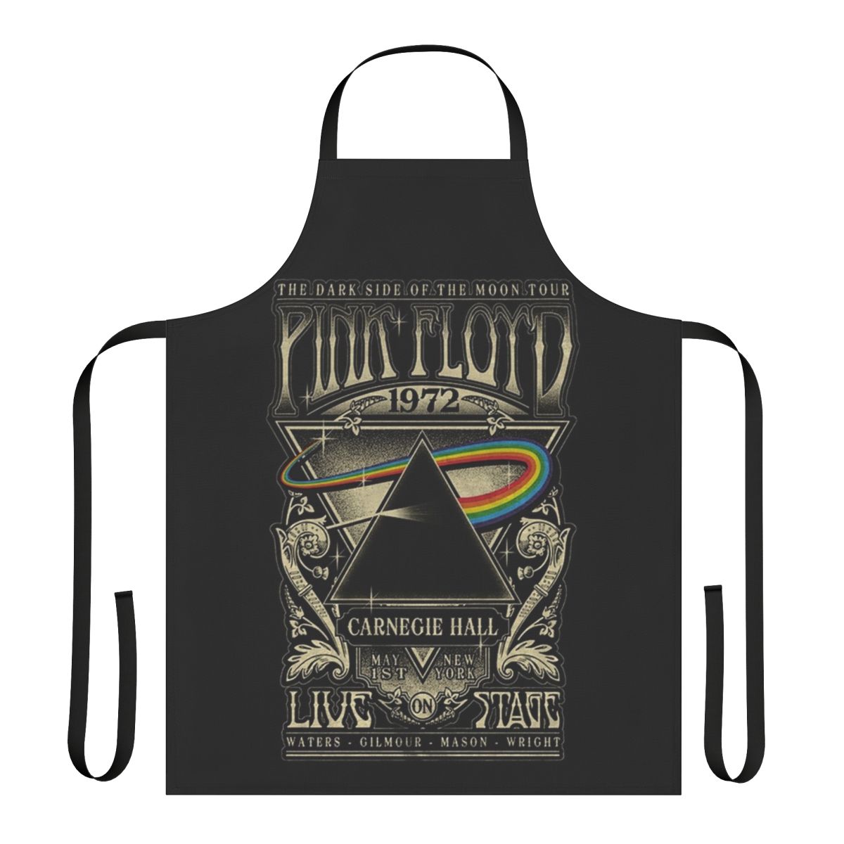 Classic rock inspired Live Floyd apron with retro design