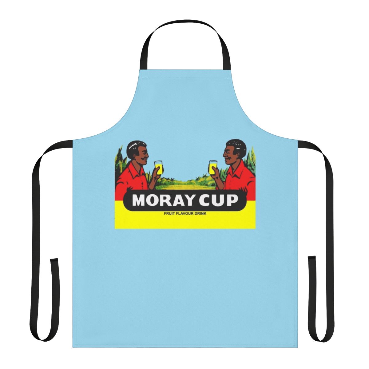 Classic Scottish soft drink themed apron with tartan design