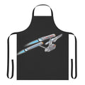 Classic Star Trek Inspired Apron with Enterprise, Kirk, and Spock