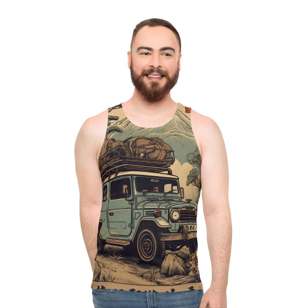 Classic Toyota Land Cruiser FJ 40 Retro Style Tank Top