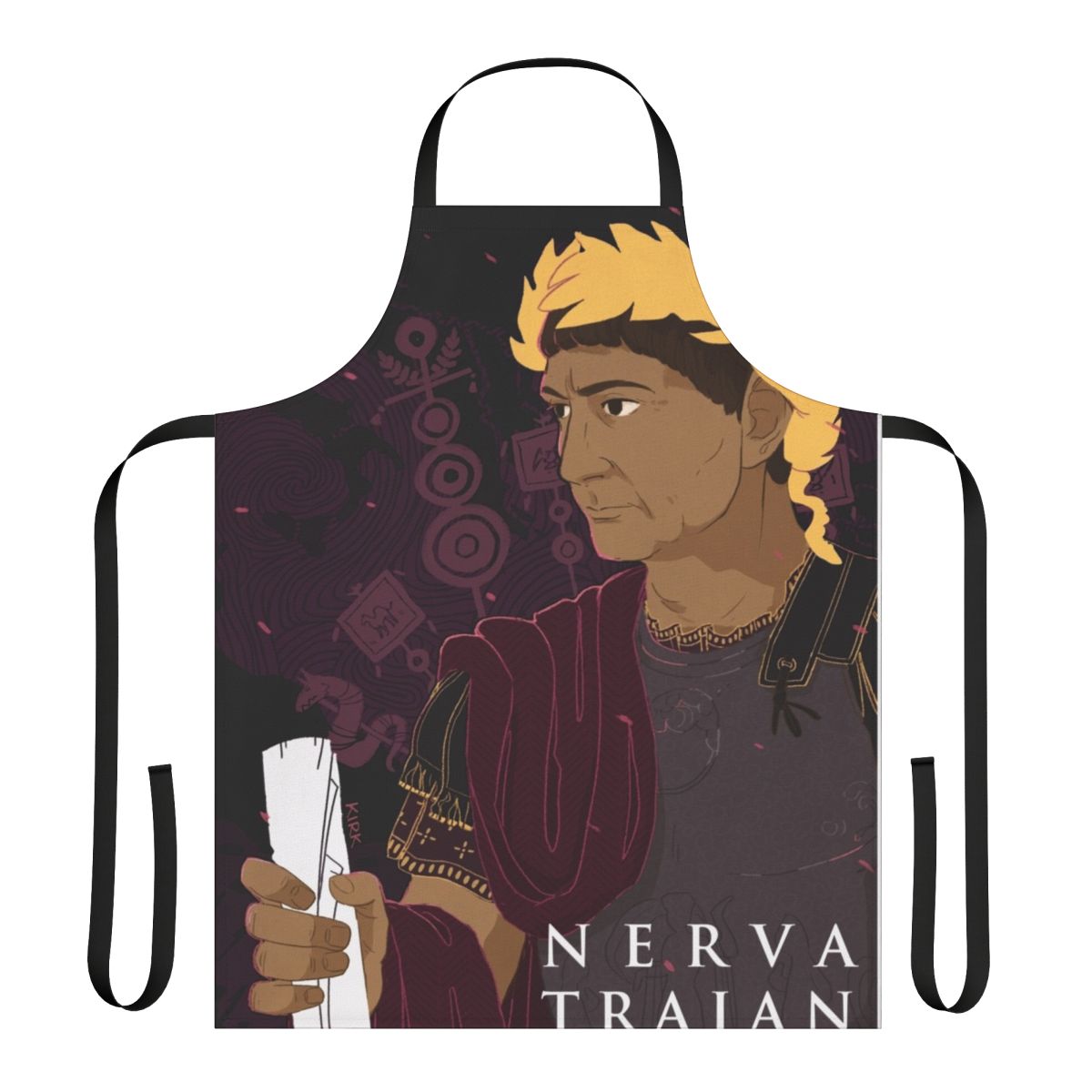 Trajan Roman Emperor Inspired Cooking Apron