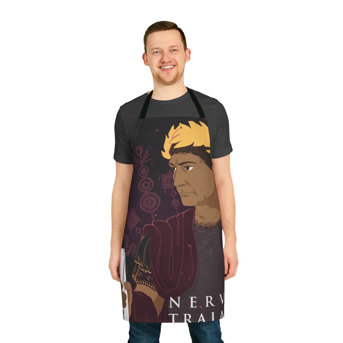 Trajan Roman Emperor Inspired Cooking Apron