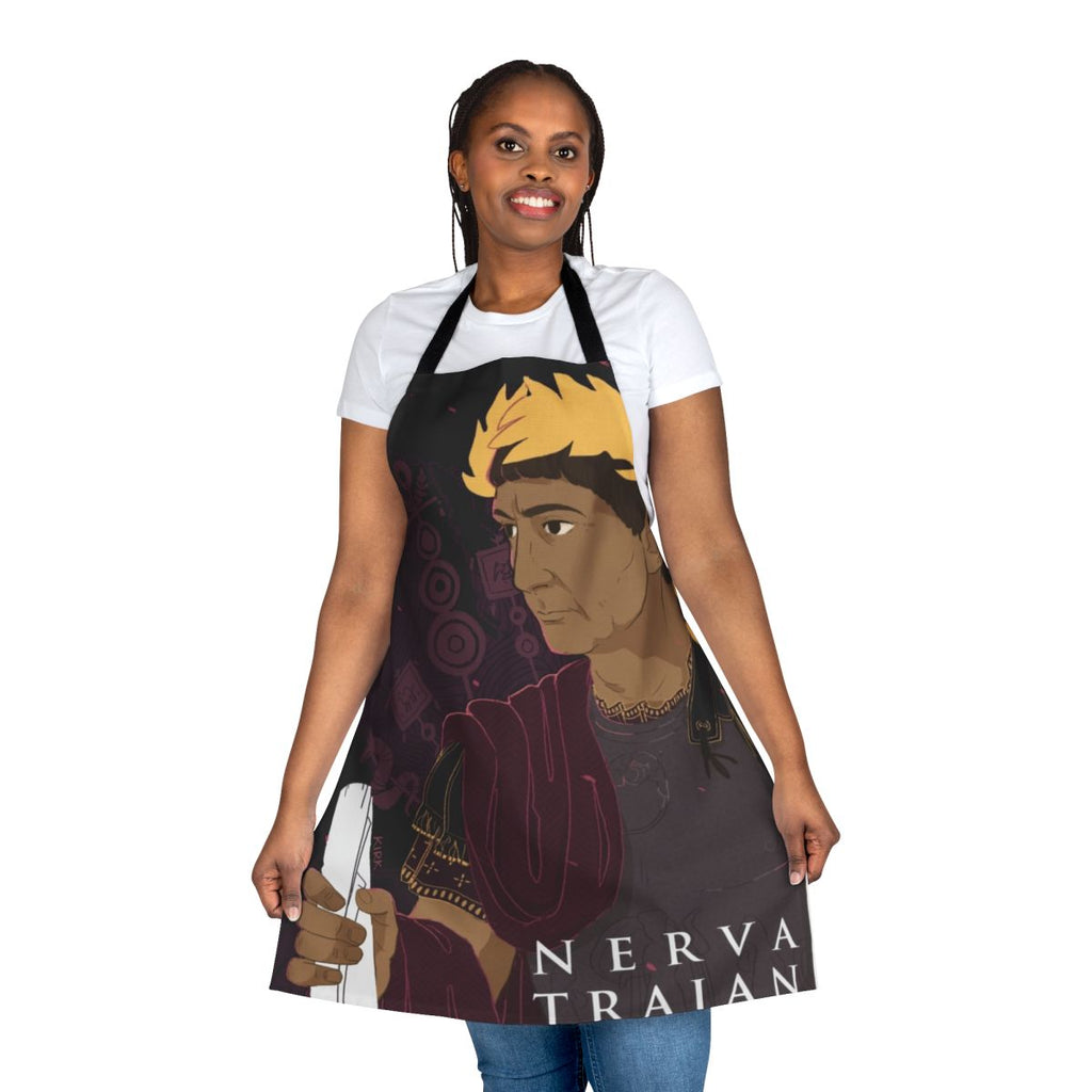 Trajan Roman Emperor Inspired Cooking Apron
