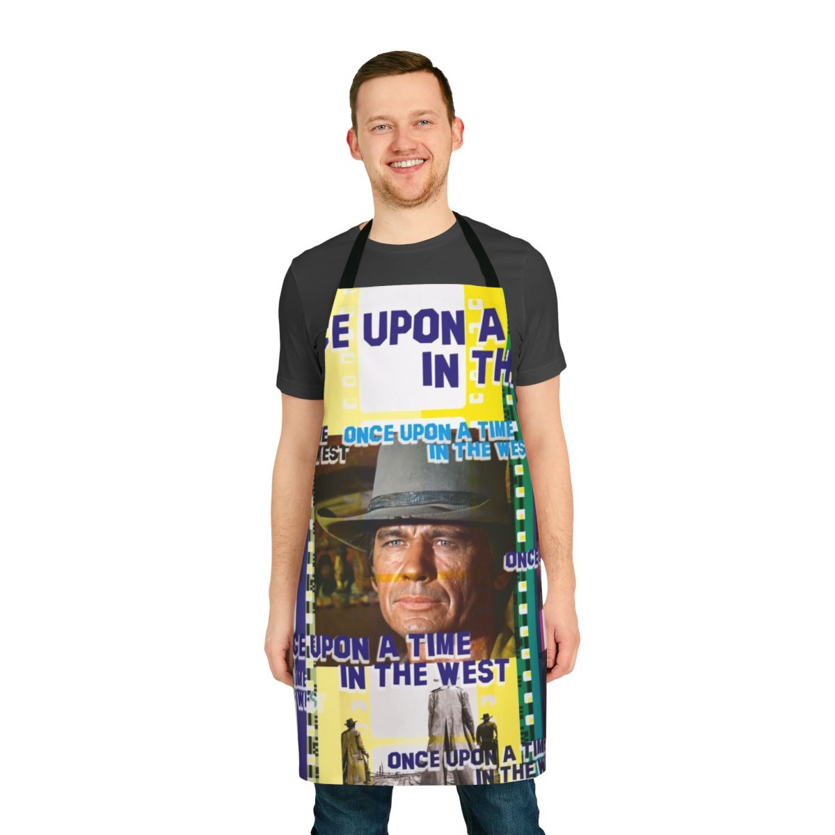 Retro apron inspired by the classic western film "Once Upon a Time in the West"