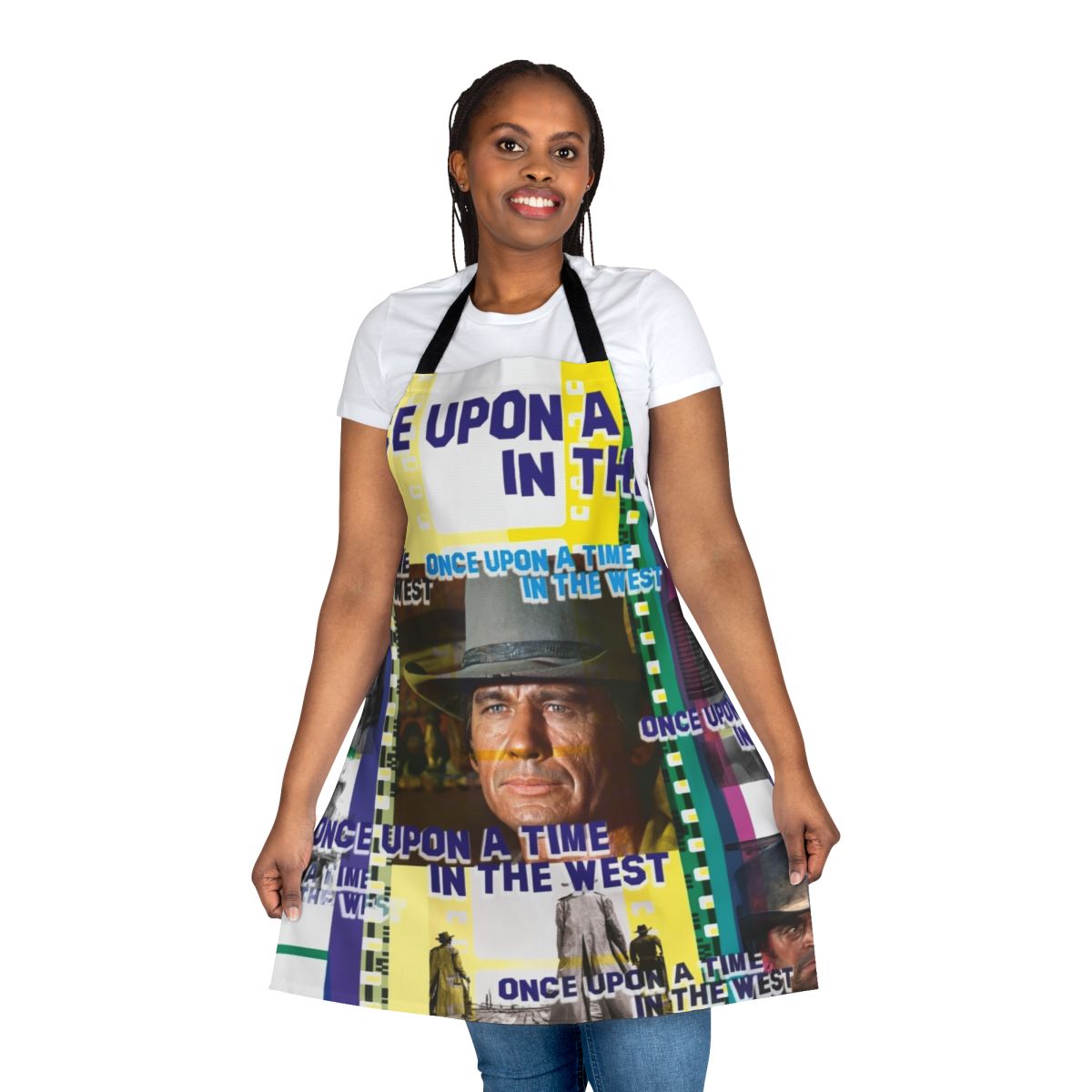 Retro apron inspired by the classic western film "Once Upon a Time in the West"