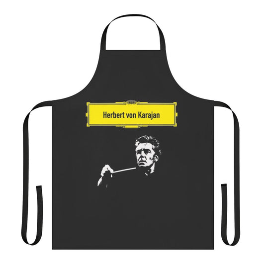 Classical music conductor apron featuring the iconic Herbert von Karajan
